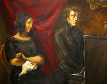 Chopin et Sand par Delacroix